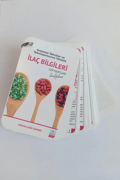 Anestezi Tekniker ve Teknisyenlerine Yönelik İlaç Bilgileri Cep Kartları - Resim 2