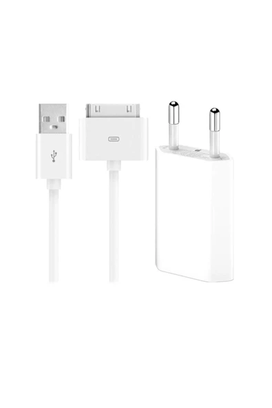 Apple Iphone 4/4s Uyumlu Şarj Aleti Ve Data Kablosu - 2