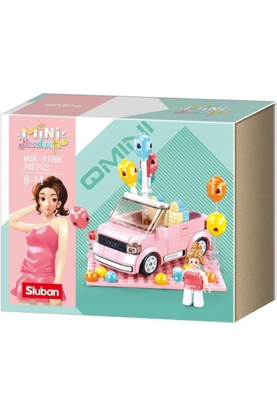 Sluban Mini Handcraft Party Car_ Pembe 1016000264000 ürün görseli