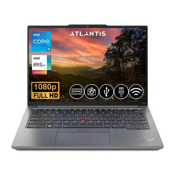 Lenovo ThinkPad E14 i5-1335U  24GB 1TB M.2 SSD 21JK0003TX ATL8  14" Fdos Dizüstü Bilgisayar