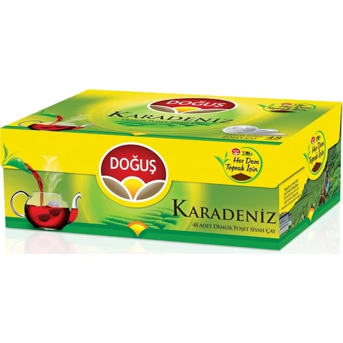 Doğuş Karadeniz Bergamot Aromalı Demlik Poşet 48 Li 153 gr x 3 Adet