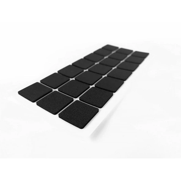 Furndiy Kendinden Yapışkanlı Kare Kaydırmaz 30 mm x 30 mm Siyah 21 Parça - 2