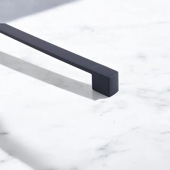 Gölcük 160 mm (SERT PLASTİK) 5 ADET Siyah Mobilya Çekmece Mutfak Dolap Dolabı Kulpu Kulbu Kulpları - 4