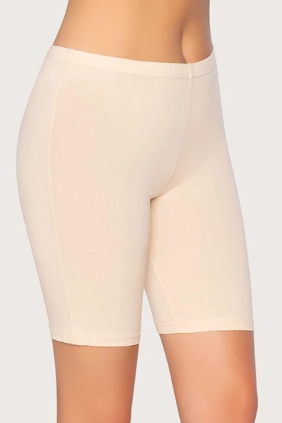 Aria's Closet Penye Şort Tayt Kısa Günlük Kullanım ve Etek Altı Ten - 6