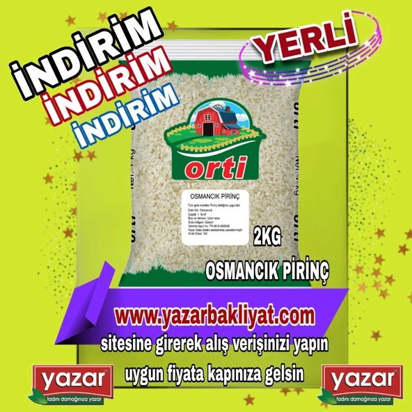 Orti Osmancık Pirinç 2 Kg x 10 Paket