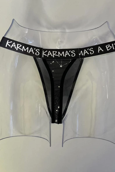 Aria's Closet Yazılı String Tanga - 5