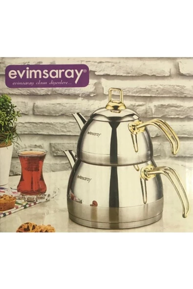 Evimsaray S-1133 Venüs Altın Orta Boy Caydanlık