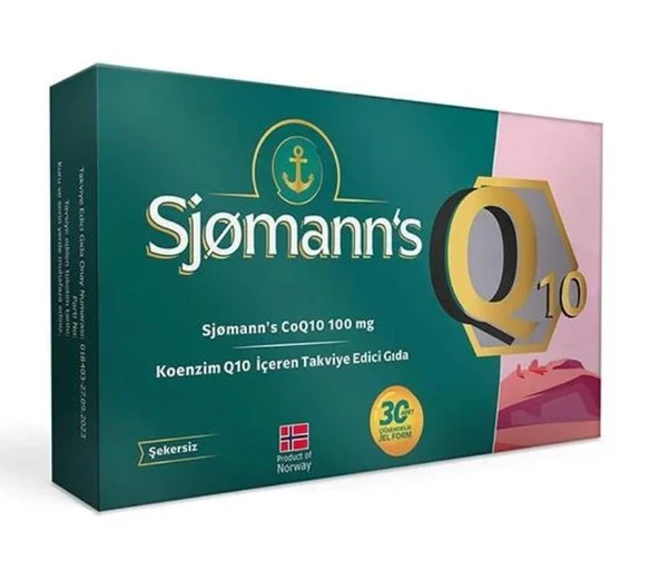 Sjomann's Coq 10 100 mg 30 Çiğneme Jeli