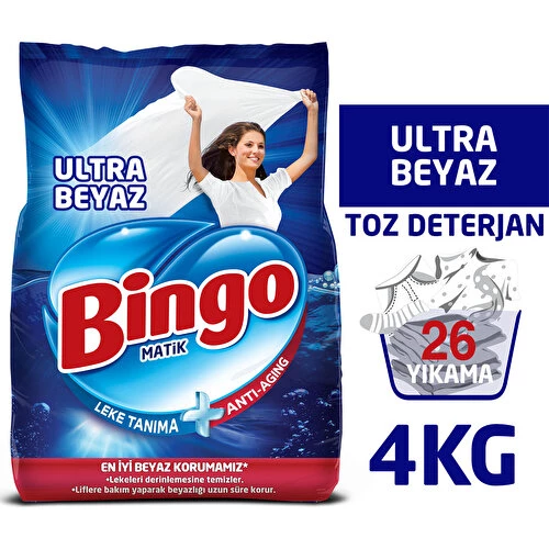 BINGO MATIK KONSANTRE 4KGX1 EKO ULTRA BEYAZ