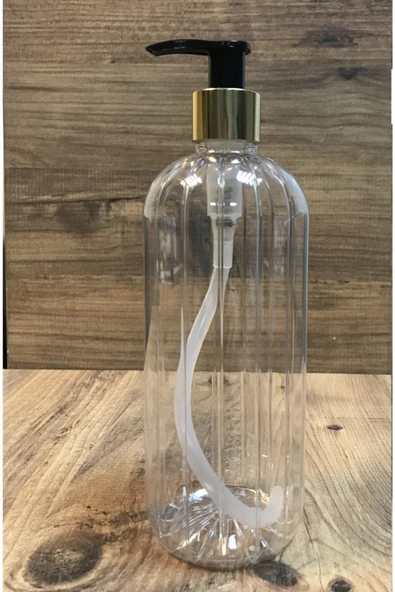 Smax Cam Görünümlü Plastik Şeffaf Şişe Sabunluk Pompalı 500ml - 2
