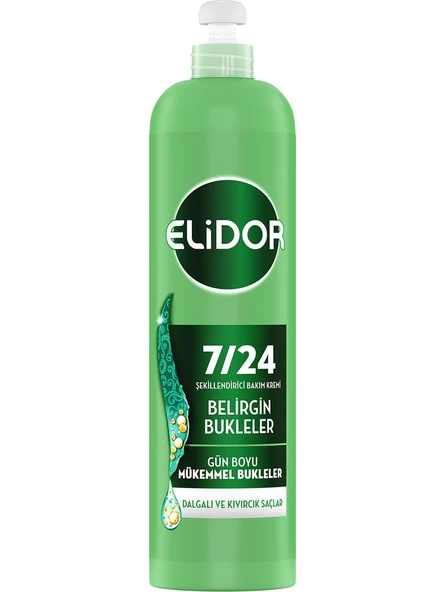 Elidor 7/24 Saç Kremi 240 Ml Belirgin Bukleler Yeşil Günboyu Mükemmel Bukleler - 4