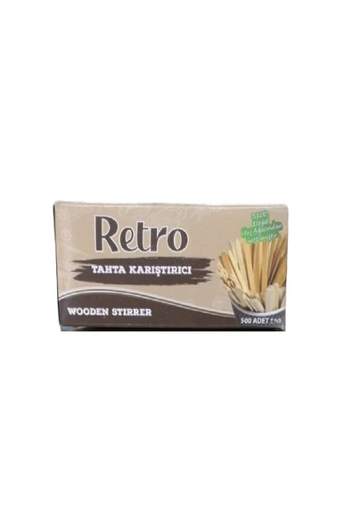 Retro Tahta Karıştırıcı 500'lü- Ahşap Karıştırıcı Huş Ağacından - 2