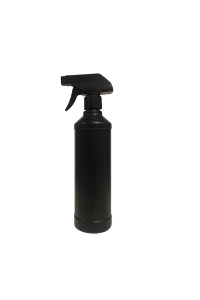 Smax 500ml Tetikli Sprey Şişesi, Çiçek Sulama Spreyi Boş Şişe Siyah Düz Uzun - 2
