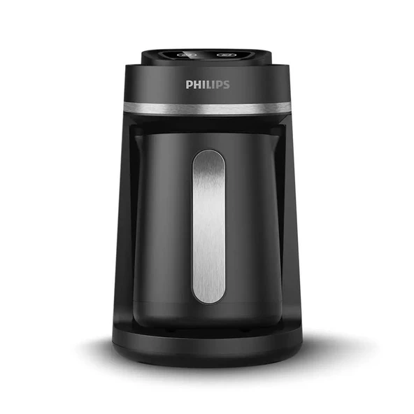 Philips HDA150/61 Siyah-Parlak Metal Türk Kahve Makinesi - Resim 3