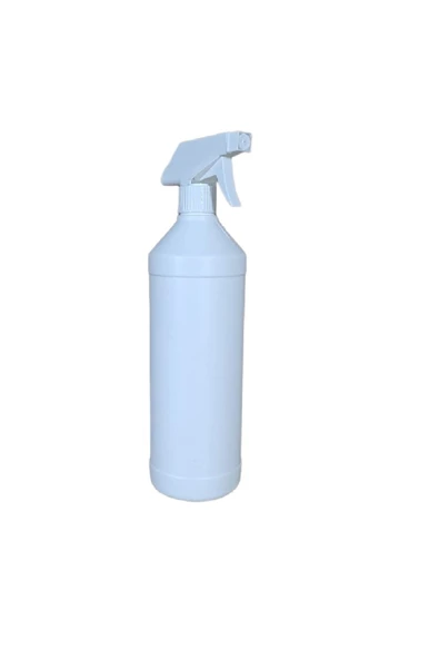 TUR-AY KİMYA 1000ml Tetikli Sprey Şişesi, Çiçek Sulama Spreyi Boş Şişe Uzun Beyaz