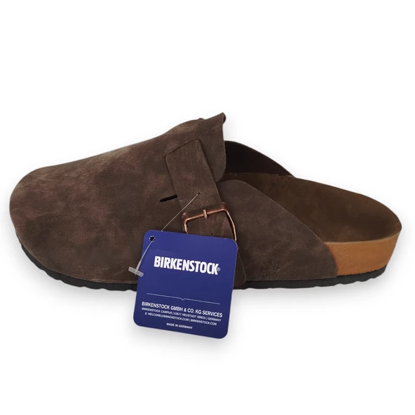 BİRKENSTOCK BOSTON UNISEX TERLİK KAHVE - Resim 4