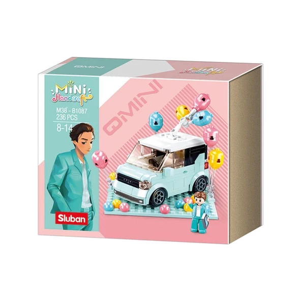 Sluban Mini Handcraft Party Car_ Mavi 1016000265000