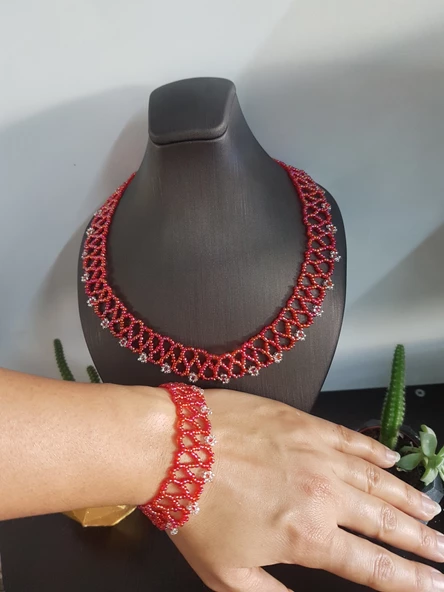 Kum Boncuk Kolye ve Bileklik - 3