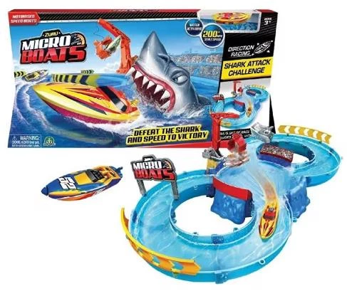 BOAT YARIŞ PİSTİ PİLLİ MİNİ BOT KÖPEKBALIĞI 888-2 24PARÇA