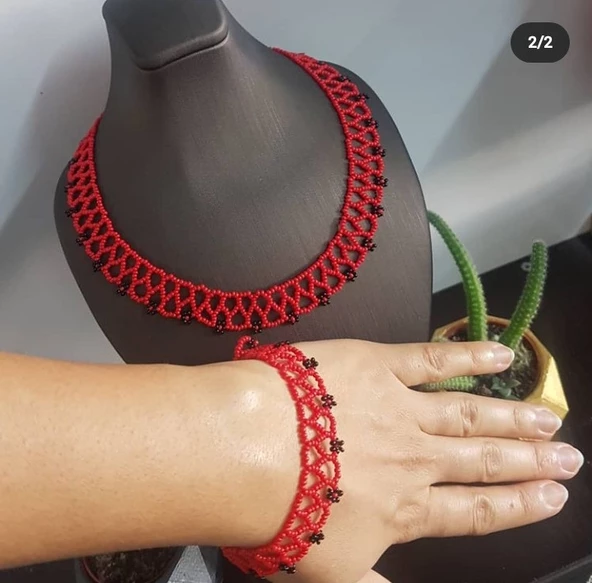 Kum Boncuk Kolye ve Bileklik - 3