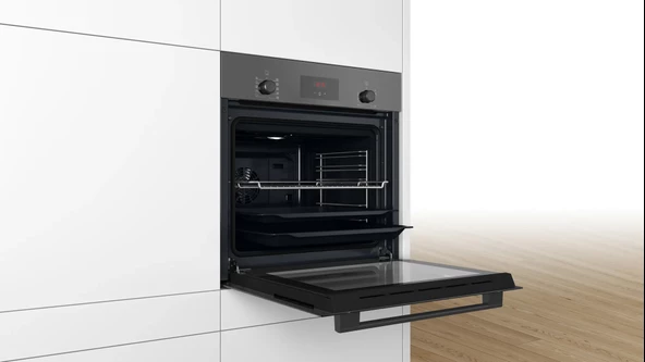 Bosch HBF512BH1T Antrasit Gri 66 lt Ankastre Fırın - 4