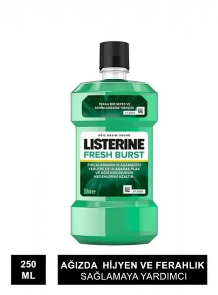 Listerine Fresh Burst Ferah Nane 250 ml Gargara