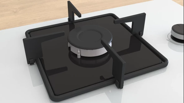 Bosch POH7C2P30O Wok Gözlü Beyaz Cam Ankastre Ocak - 5