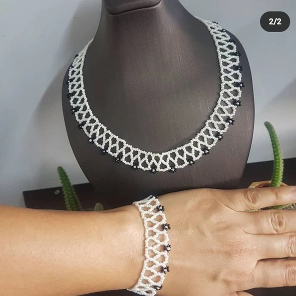 Kum Boncuk Kolye ve Bileklik - 3