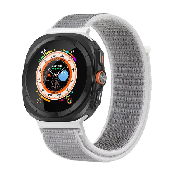 Samsung Galaxy Watch 7 Ultra 47mm Uyumlu Orijinal Pim Woven Örgü Naylon Kordon