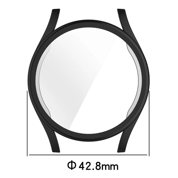 Samsung Galaxy Watch 7 40mm Uyumlu Kasa Ekran Koruyucu 360 Tam Koruma Kılıf Kapak - 5