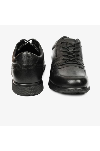 Erkek Siyah Hakiki Deri Comfort Ayakkabı 4k1fa10201 - Resim 7