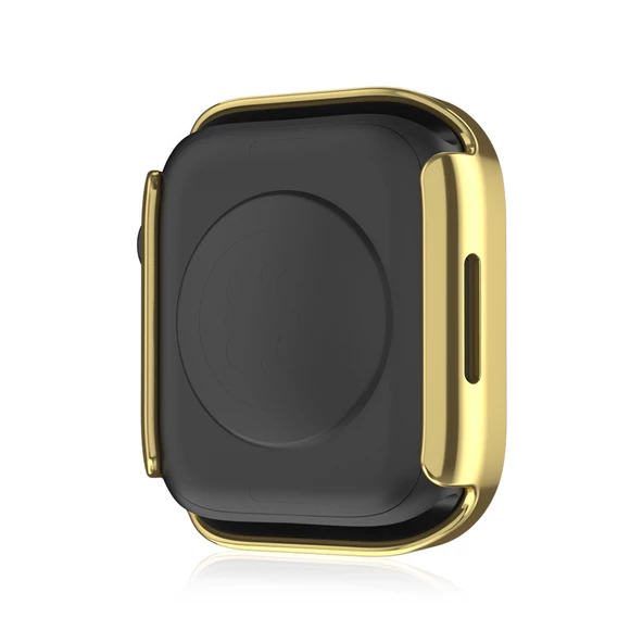 Apple Watch 6 7 8 9 44mm 45mm Uyumlu Rubber Kasa Ekran Koruyucu 360 Kılıf Kapak - 3
