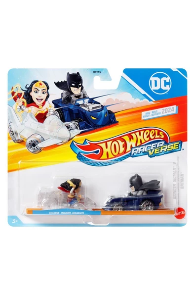 Hot Wheels Racerverse İkili Arabalar HRT55 HRT23 Wonder Women & Batman