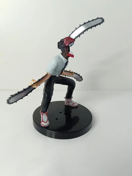 Anime Figür Chainsaw Man Testere Adam 15 cm Karakter Figür Oyuncak Biblo - 6