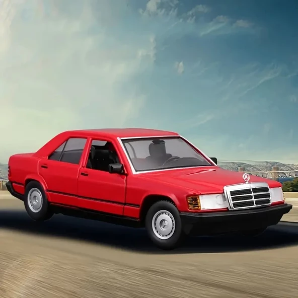 Burago 1/24 Mercedes Benz 190E 2.6 Model Araç Kırmızı 17,7cm x 5,5cm x 7,3cm - 2