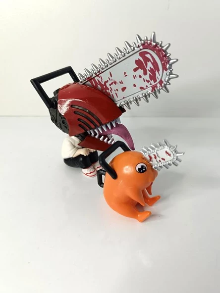 Anime Figür Chainsaw Man Testere Adam Pochita 13 cm Karakter Figür Oyuncak Biblo