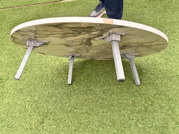 Emin Home 100 Cm Metal Ayaklı Yer Sofrası - 3