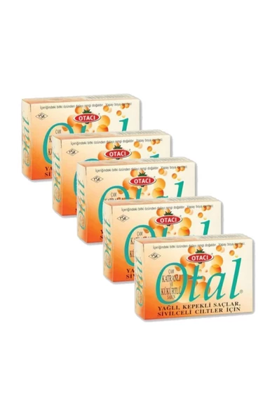Otacı Doğal Çam Katranlı ve Kükürtlü 80 gr 5 Adet Sabun
