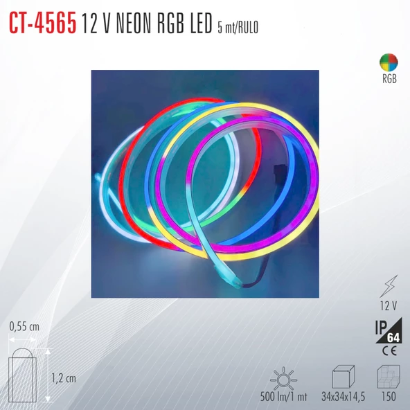 CATA CT-4565 12 V NEON RGB LED ŞERİT