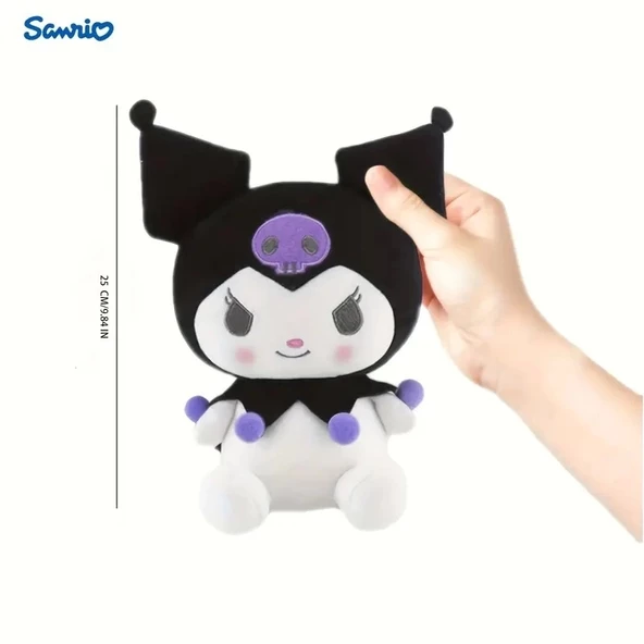 Kuromi Hello Kitty 25 Cm Peluş Oyuncak Sanrio Kuromi Plush Hediyelik Oyuncak - 2