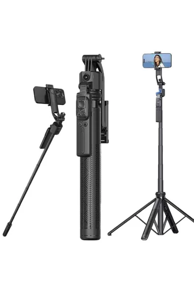 Torima C17 Telefon Tutucu Çok Amaçlı 1.6m Tripod Kamera Tripod - 4