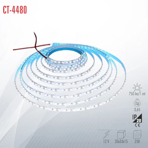 CATA CT-4480 60 ÇİP İÇ MEKAN ŞERİT LED BEYAZ IŞIK (5 METRE)