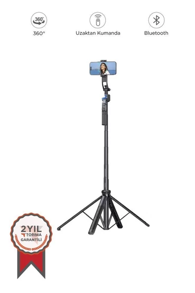 Torima C17 Telefon Tutucu Çok Amaçlı 1.6m Tripod Kamera Tripod