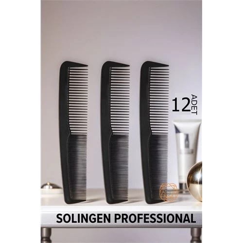 12 ADET Erkek Cep Tarağı 12 Cm  Solingen ProfessionaL 719758 Toptan Paket