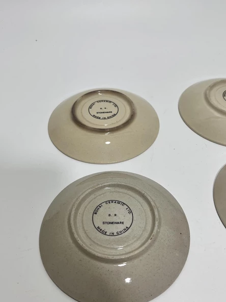 Seramik 6'lı Kahve Fincan Tabağı (Model 1) - 6