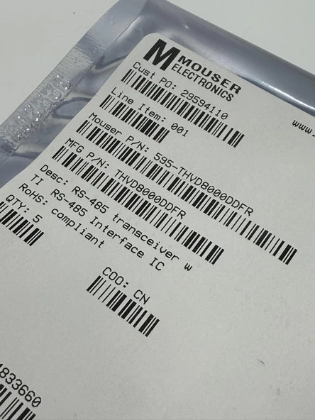 Texas Instruments THVD8000DDFR Alıcı Verici Entegre 5 Adet - Resim 4