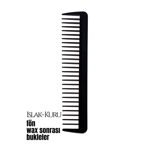 4 ADET Bukleli Saç Fön Wax Sonrası Tarak Karbon Nano Absolute Professional 720623 Toptan Paket