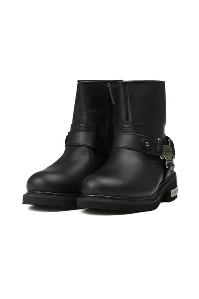 Harley Davidson Estes Hakiki Deri Bot 40-45 Black Deri