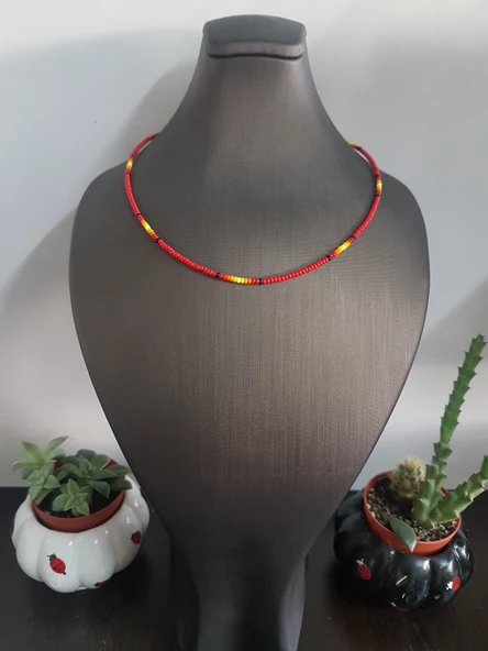 Kum Boncuk Kolye - 4