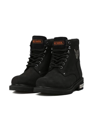 Harley Davidson Gibson Hakiki Deri Unisex Bot - Resim 4